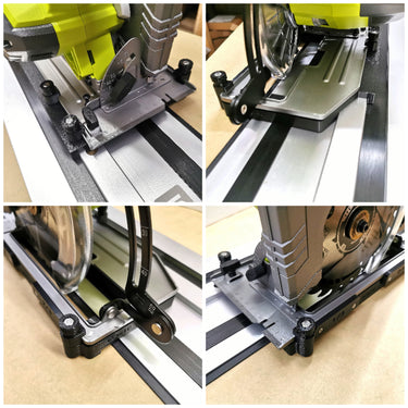 Ryobi R18CS-0 circular saw adapter guide rail base compatible with RYOBI guide rail track