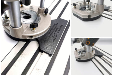 Dewalt DCW620 router adapter guide rail base compatible with DEWALT guide rail track