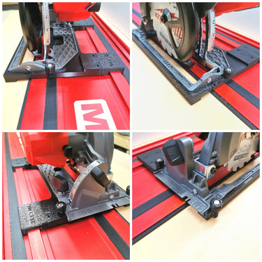 Milwaukee M12FCS442 2521-20 circular saw adapter guide rail base compatible with MILWAUKEE guide rail track