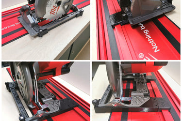 Milwaukee M18FCS552 2833-20 circular saw adapter guide rail base compatible with EVOLUTION guide rail track