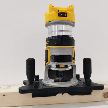 Dewalt DCW600 DCW604 D26200 center jig adapter router base Mortises Groove Slotting