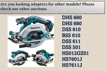 Makita HS012GZ GSH05Z circular saw adapter guide rail base compatible with EVOLUTION guide rail track