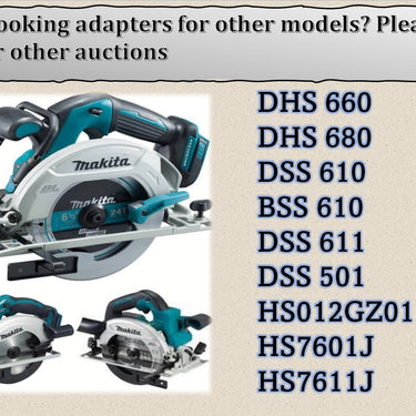 Makita BSS610Z DSS610Z DSS611Z circular saw adapter guide rail base compatible with MAKITA guide rail track